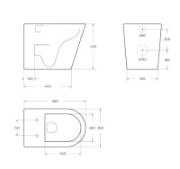 Унитаз приставной безободковый BelBagno FLAY-R BB1003CBR/BB865SC - Gidratop.ru изображение