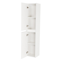 KRAFT Шкаф подвесной с двумя распашными дверцами с доводчиками, с двумя полками, левосторонний, Bianco Opaco, 330x300x1600, KRAFT-1600-2A-SC-BO-L - Gidratop.ru изображение