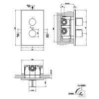 Gessi Emporio Via manzoni внешние части для термостатического смесителя на 1 позицию, цвет: Finox Brushed Nickel - Gidratop.ru изображение