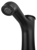 Смеситель для раковины на 3 отверстия WONZON & WOGHAND STEAM, Черный матовый (WW-88159008-MB) - Gidratop.ru изображение