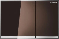 Клавиша Geberit Omega Type 60 115.081.SQ.1, стекло умбра - Gidratop.ru изображение