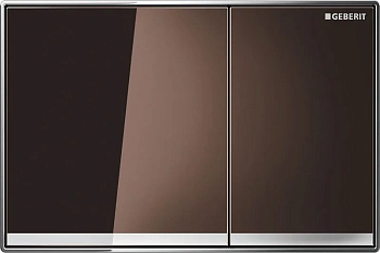 Клавиша Geberit Omega Type 60 115.081.SQ.1, стекло умбра