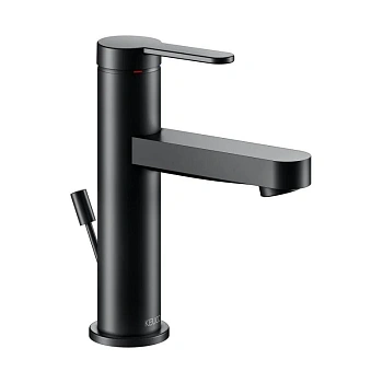 Смеситель Keuco Ixmo Flat 59502373000 для раковины, с донным клапаном, цвет черный матовый
