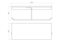 Двойной держатель для туалетной бумаги с полкой WONZON & WOGHAND ECLIPSE, Хром (WW-9156) - Gidratop.ru изображение