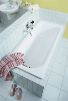 Стальная ванна Kaldewei Saniform Plus мод. 362-1, 160 х 70 см, без покрытия, 1117.0001.0001 - Gidratop.ru изображение
