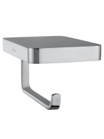 Держатель для туалетной бумаги с полкой WONZON & WOGHAND FLAT, Хром (WW-9736) - Gidratop.ru изображение