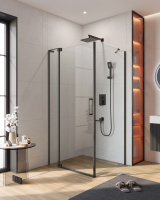 Душевой уголок CEZARES SLIDER-AH-1-100-100/110-C-NERO - Gidratop.ru изображение