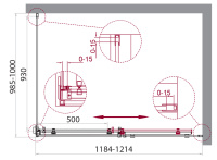 Душевой уголок BelBagno ACQUA-AH-1-120/100-C-Cr - Gidratop.ru изображение