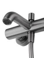 Смеситель для ванны с душем WONZON & WOGHAND STICK, Темный графит (WW-88639017-BGM) - Gidratop.ru изображение