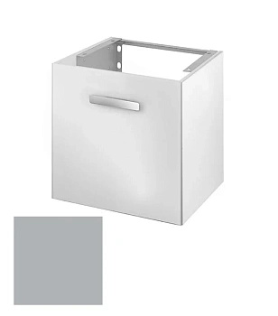 Тумба под раковину Keuco Royal Universe 32790 160001 подвесная 50 см, титан матовый, петли слева