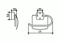 Бумагодержатель Keuco Smart 02360010000 с крышкой - Gidratop.ru изображение