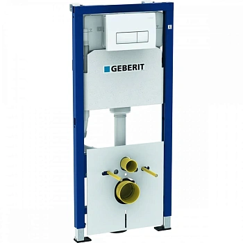 Инсталляция Geberit Duofix 458.128.11.1, клавиша белая
