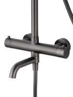 Душевая система с термостатом WONZON & WOGHAND STICK, Темный графит (WW-88739903-BGM) - Gidratop.ru изображение