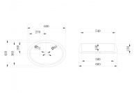 Раковина накладная ABBER Stein AS2605 белая матовая - Gidratop.ru изображение