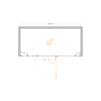 Душевая дверь CEZARES VERONA-W-B-13-30+60/60-P-Cr-R - Gidratop.ru изображение