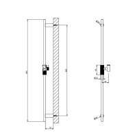 Gessi Anello штанга для душа, цвет Black XL - Gidratop.ru изображение
