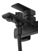 Смеситель для ванны с душем WONZON & WOGHAND EDGE, Черный матовый (WW-88639003A-MB) - Gidratop.ru изображение