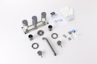 Смеситель ABBER Wasser Kreis 316 AF81123BGG-L для раковины скрытого монтажа, оружейная сталь брашированная - Gidratop.ru изображение