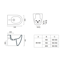 Catalano Sfera Биде напольное 55*35, с 1 отв. под смеситель, цвет белый глянцевый - Gidratop.ru изображение