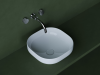 Умывальник чаша накладная квадратная Element 380x380x150мм - Gidratop.ru изображение