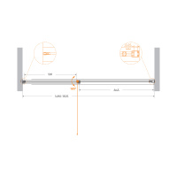 Душевая дверь CEZARES URBAN-B-12-150-C-NERO - Gidratop.ru изображение