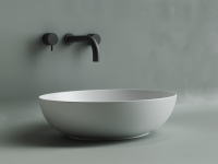 Умывальник чаша накладная овальная (цвет Белый Матовый) Element 520x395x130мм - Gidratop.ru изображение