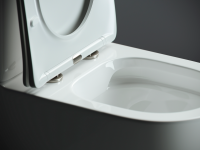 Напольный пристенный унитаз Mia Rimless - Gidratop.ru изображение