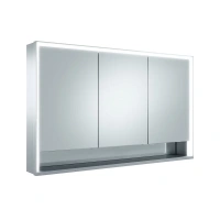 Зеркальный шкаф Keuco Royal Lumos 14305171304, 120 см, с подсветкой, с подогревом, анодированный серебристый алюминий/зеркало - Gidratop.ru изображение