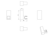Настенный держатель WONZON & WOGHAND, Черный матовый (WW-994201-MB) - Gidratop.ru изображение