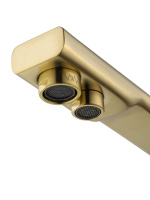 Смеситель для кухни c подключением фильтра WONZON & WOGHAND, Брашированное золото (WW-88458004-BG) - Gidratop.ru изображение