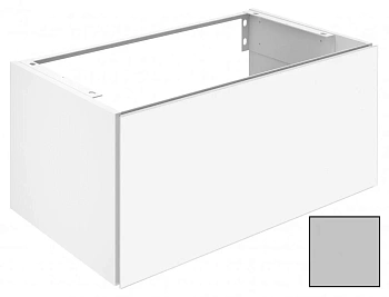 Тумба под раковину Keuco Plan 80 x 40 см подвесная, инокс матовый, 32961290000