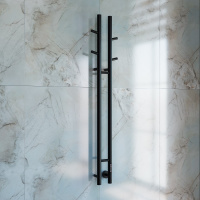 Полотенцесушитель электрический Vincea VTD-1D2BE 25х130, черный, таймер - Gidratop.ru изображение