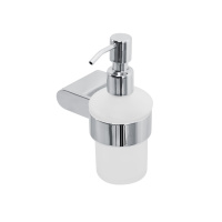 STYLUS-SOIS-V-01 Диспенсер для мыла подвесной, стекло, исполнение хром - Gidratop.ru изображение