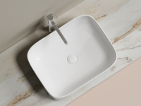 Умывальник чаша накладная прямоугольная Element 505x380x150мм - Gidratop.ru изображение