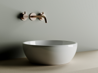 Умывальник чаша накладная круглая Element 410x410x145мм - Gidratop.ru изображение