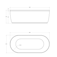 Передняя панель для акриловой ванны CEZARES METAURO-Central-180-SCR-W37 - Gidratop.ru изображение