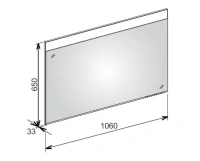 Зеркало Keuco Edition 400 105 см с подсветкой, белый, 11596172000 - Gidratop.ru изображение