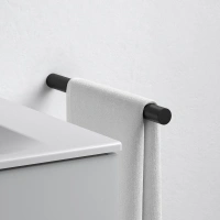 Полотенцедержатель Keuco Reva 12820370000, 45 см, цвет черный матовый - Gidratop.ru изображение