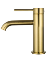 Смеситель для раковины WONZON & WOGHAND STICK, Брашированное золото (WW-88139017-BG) - Gidratop.ru изображение