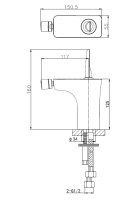 Смеситель для биде WONZON & WOGHAND SHARK, Хром (WW-48B5001-CR) - Gidratop.ru изображение