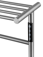 Полотенцесушитель электрический с полкой WONZON & WOGHAND BONN, Брашированный никель (WW-AL402-BR) - Gidratop.ru изображение