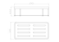 Полка для ванной WONZON & WOGHAND, Брашированное золото (WW-4131-BG) - Gidratop.ru изображение