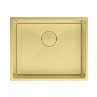Кухонная мойка Lemark Olanga 540 9938126, 54 см, нержавеющая сталь, PVD-nano покрытие, золото светлое - Gidratop.ru изображение