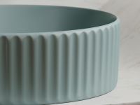 Умывальник чаша накладная круглая (цвет Зеленый Матовый) Element 360x360x115мм - Gidratop.ru изображение