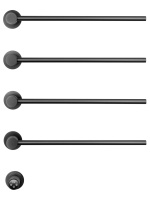 Полотенцесушитель электрический встраиваемый WONZON & WOGHAND MÜNCHEN, Темный графит (WW-A354-GM) - Gidratop.ru изображение