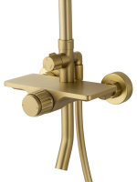 Душевая система WONZON & WOGHAND CLICK, Брашированное золото (WW-N3S962-BG) - Gidratop.ru изображение