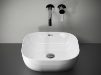 Умывальник чаша ELEMENT накладная прямоугольная 420x420x140mm - Gidratop.ru изображение