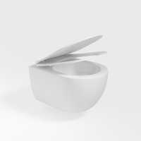 Унитаз подвесной Tornado Evo VT1-34ST, цвет белый, ультратонкое soft-close сиденье - Gidratop.ru изображение