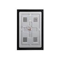 Зеркало в алюминиевой раме со встроенным светильником и сенсорным выключателем по периметру рамы, SPC-KRAFT-500-900-SENS-NERO, 500x900x32 мм - Gidratop.ru изображение