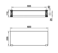 Полка для полотенца Keuco Plan 14975 010000 60 см, хром - Gidratop.ru изображение